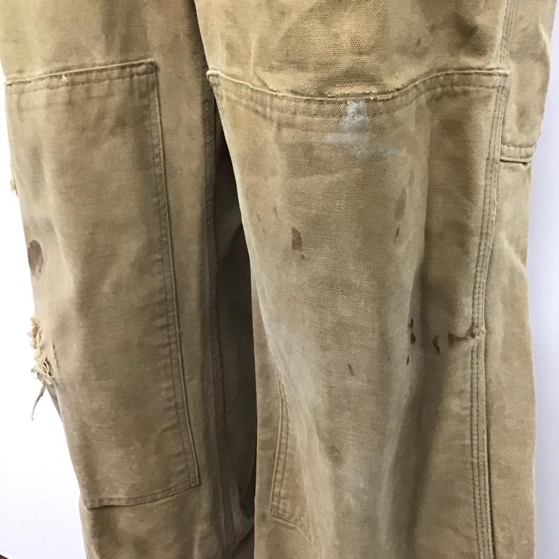 カーハート Carhartt サロペット・オーバーオール サロペット、オーバーオール ロゴ、文字 ベージュ / ベージュ /  メンズ USED 古着 中古 10133463