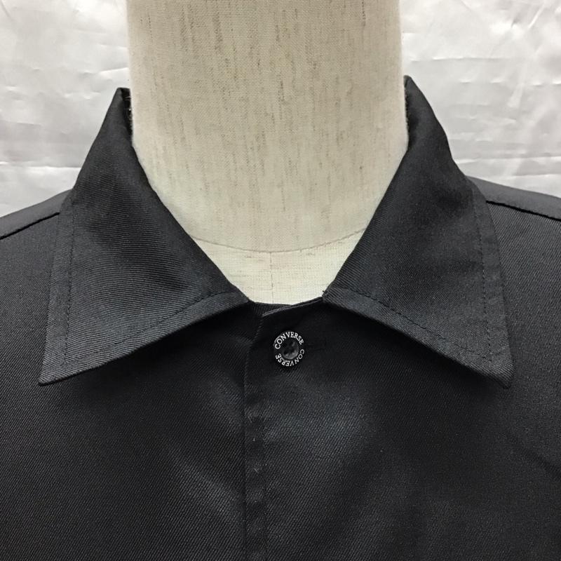 コンバース CONVERSE シャツ、ブラウス 半袖 9270-1172 胸ポケット L ロゴ、文字 黒 / ブラック /  メンズ USED 古着 中古 10117019
