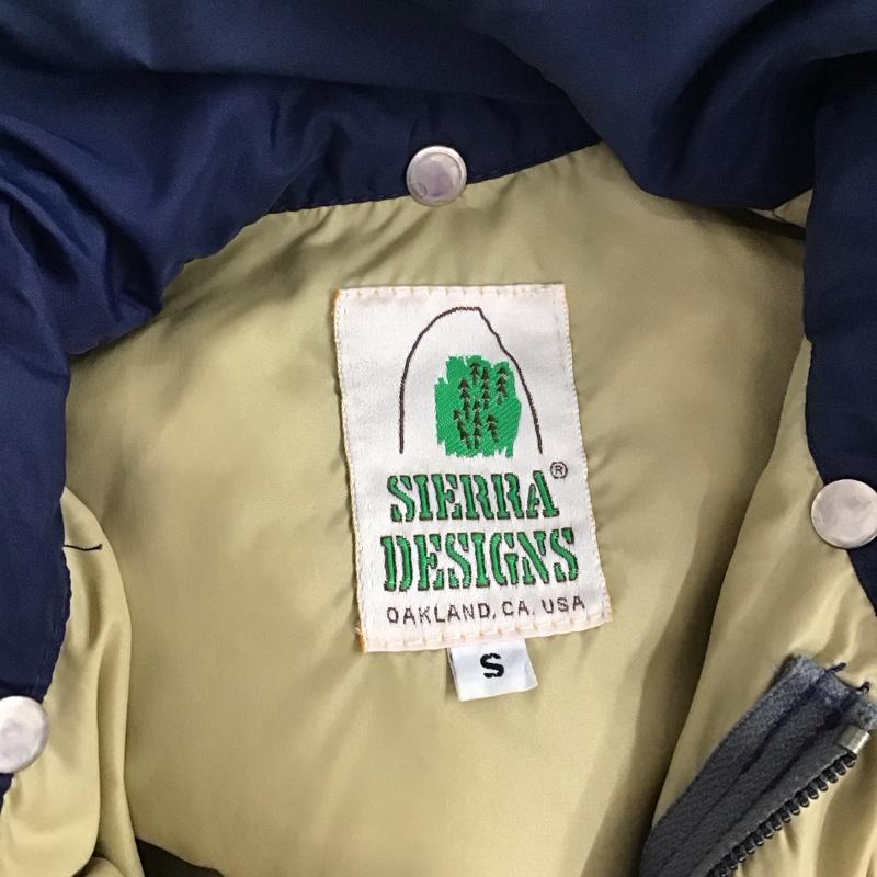 シェラデザイン SIERRA DESIGNS ジャケット、上着 ジャンパー、ブルゾン ナイロンジャケット ダウンジャケット アウター カジュアルジャケット 70S S 無地 紺 / ネイビー /  メンズ USED 古着 中古 10109825