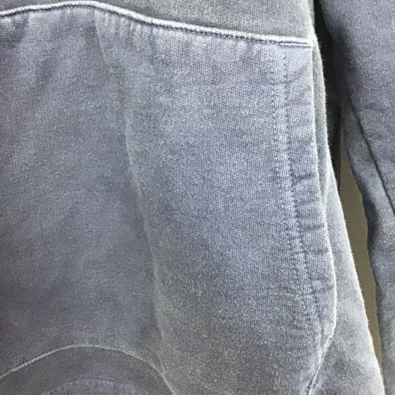 グッドオン Good On パーカー 長袖 ハーフジップ 裏起毛 L 無地 紺 / ネイビー /  メンズ USED 古着 中古 10143999