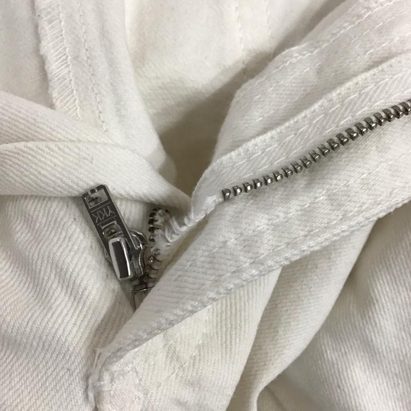 ザラ ZARA パンツ デニム、ジーンズ 9632 057 712 THE PETIT テーパードパンツ 無地 白 / ホワイト /  レディース USED 古着 中古 10112350