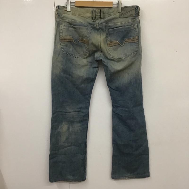 ディーゼル DIESEL パンツ デニム、ジーンズ デニムパンツ ストレートパンツ ワイドパンツ カジュアルパンツ 32インチ 無地 インディゴ / インディゴ /  メンズ USED 古着 中古 10108492