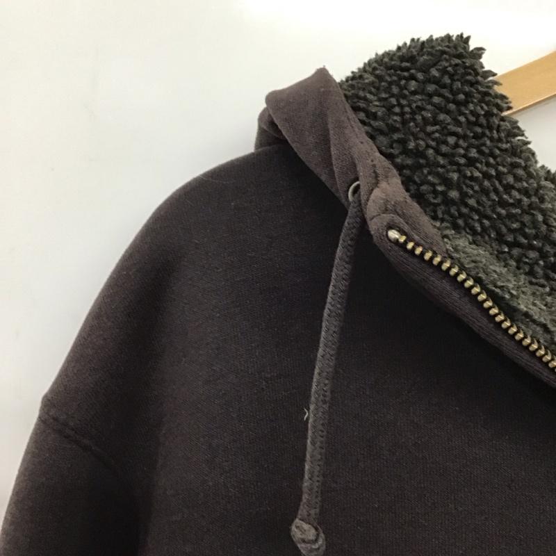 カーハート Carhartt パーカー 長袖 ジップアップ M ロゴ、文字 黒 / ブラック /  メンズ USED 古着 中古 10141803