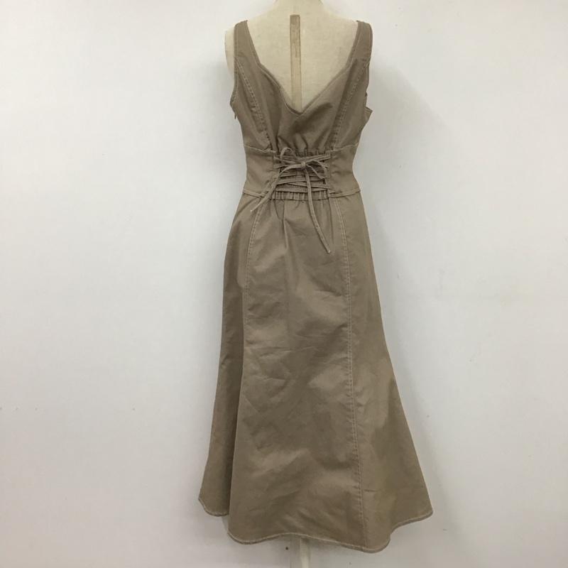 ダズリン dazzlin ワンピース ロングスカート 022320302901-02 ハートネックステッチレイヤードワンピース キャミワンピース FREE 無地 ベージュ / ベージュ /  レディース USED 古着 中古 10121086