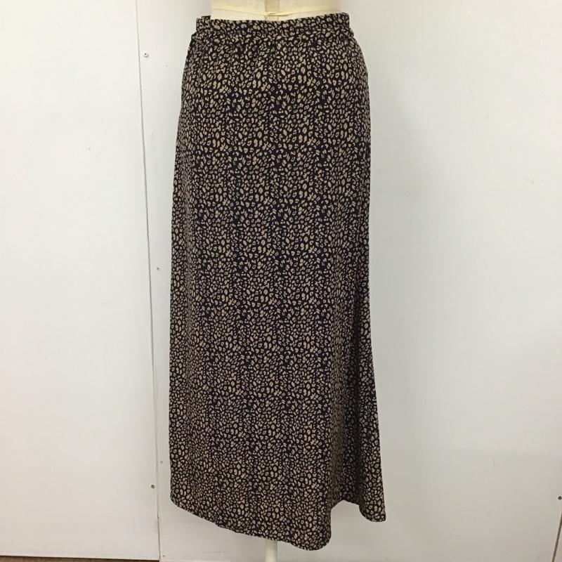 フリークスストア FREAK S STORE スカート ロングスカート 184-3154 FREE 総柄 紺 / ネイビー / X ベージュ / ベージュ /  レディース USED 古着 中古 10112644