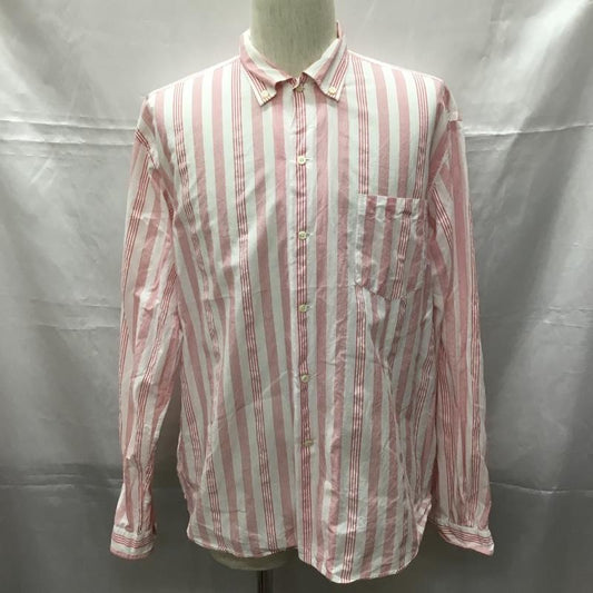 サンシャイン プラス クラウド SUNSHINE+CLOUD シャツ、ブラウス 長袖 ボタンダウンシャツ 2 ストライプ マルチカラー / マルチカラー /  メンズ USED 古着 中古 10108982