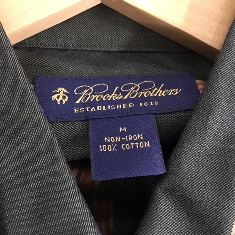 ブルックスブラザーズ BROOKS BROTHERS シャツ、ブラウス 長袖 長袖シャツ ストライプシャツ ボタンダウンシャツ M ストライプ カーキ / カーキ /  メンズ USED 古着 中古 10131166