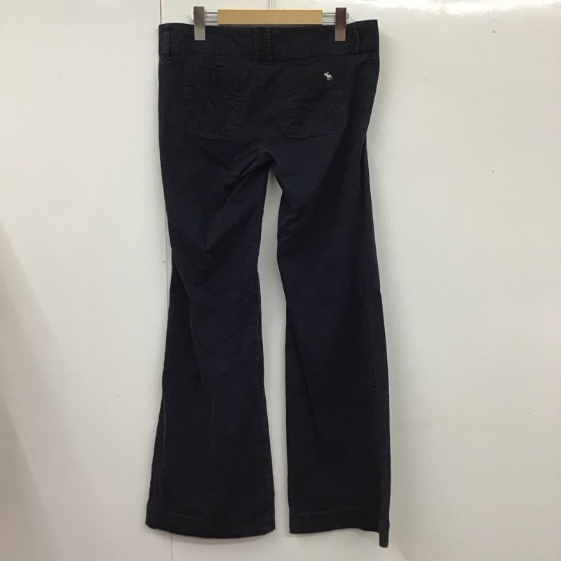 アバクロンビーアンドフィッチ ABERCROMBIE&FITCH パンツ チノパン ストレッチ 4 ワンポイント 紺 / ネイビー /  レディース USED 古着 中古 10112952