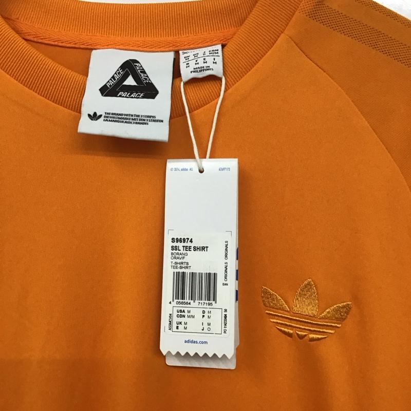 アディダス adidas カットソー 半袖 s96974 パレススケートボードゲームシャツ 半袖カットソー ロゴ、文字 橙 / オレンジ /  メンズ USED 古着 中古 10131241