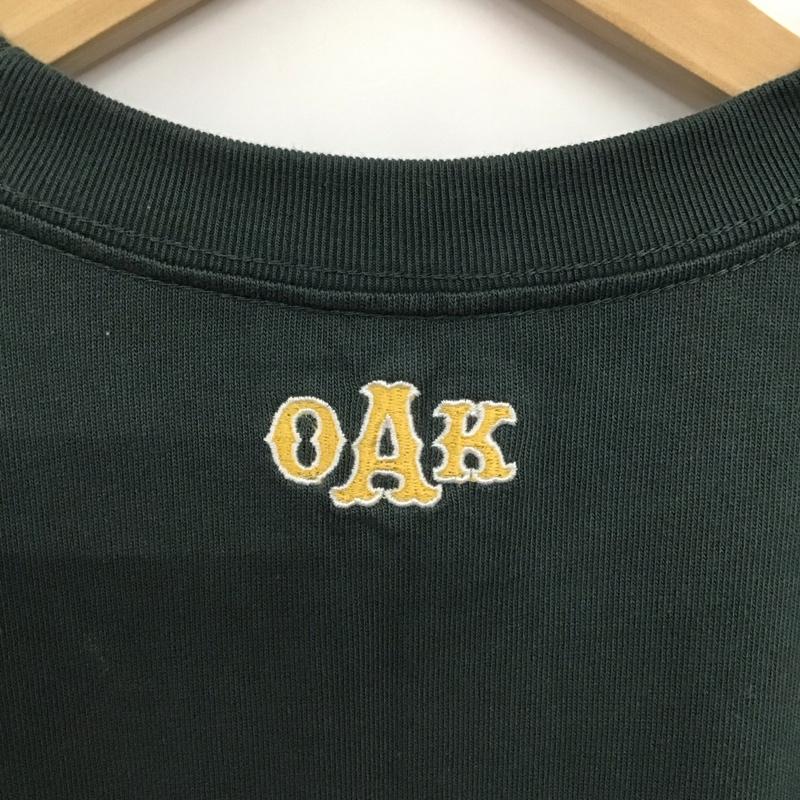 ラッセルアスレティック Russell Athletic Tシャツ 半袖 半袖カットソー プリントTシャツ クルーネックカットソー L ロゴ、文字 緑 / グリーン /  メンズ USED 古着 中古 10140524