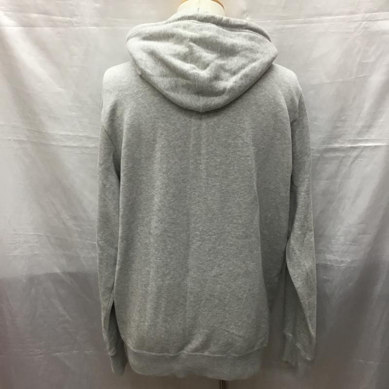 ディーゼル DIESEL パーカー 長袖 裏起毛 フルジップ スウェット L ロゴ、文字 灰 / グレー /  メンズ USED 古着 中古 10121385