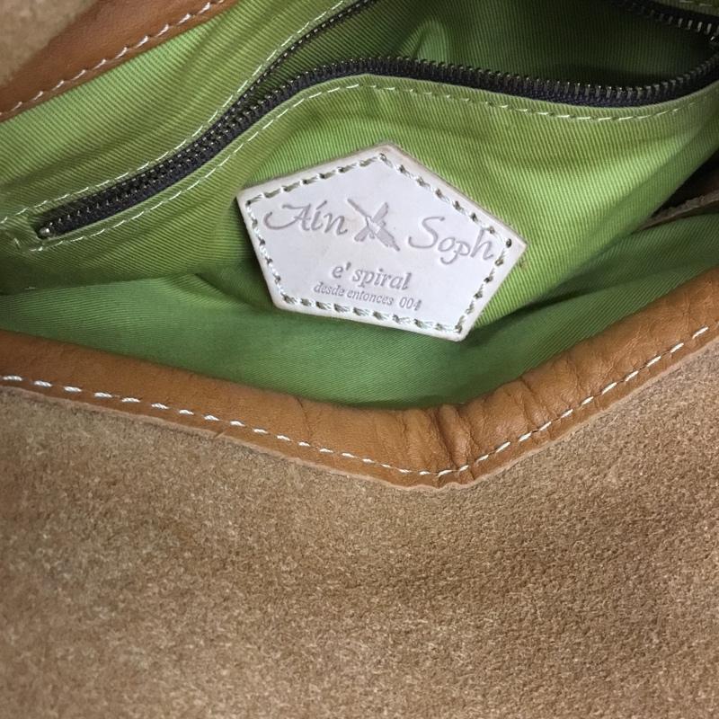 アインソフ AINSOPH ショルダーバッグ ショルダーバッグ レザー 無地 茶 / ブラウン /  レディース USED 古着 中古 10132050