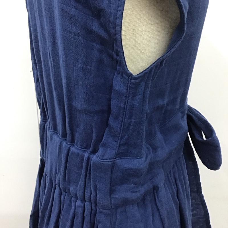 マウジー MOUSSY ワンピース ロングスカート 010CAS30-5950 Wガーゼ FREE 無地 青 / ブルー /  レディース USED 古着 中古 10112243