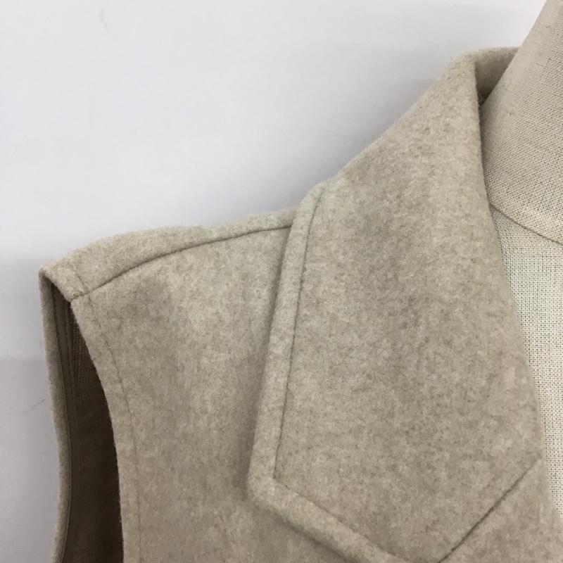 ザラ ZARA ベスト ベスト 3046 286 710 ロング ジレ L 無地 ベージュ / ベージュ /  レディース USED 古着 中古 10115281