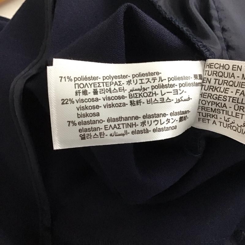ザラ ZARA パンツ スラックス 1608/032/401 ハイウエストパンツ XS 無地 紺 / ネイビー /  レディース USED 古着 中古 10131193