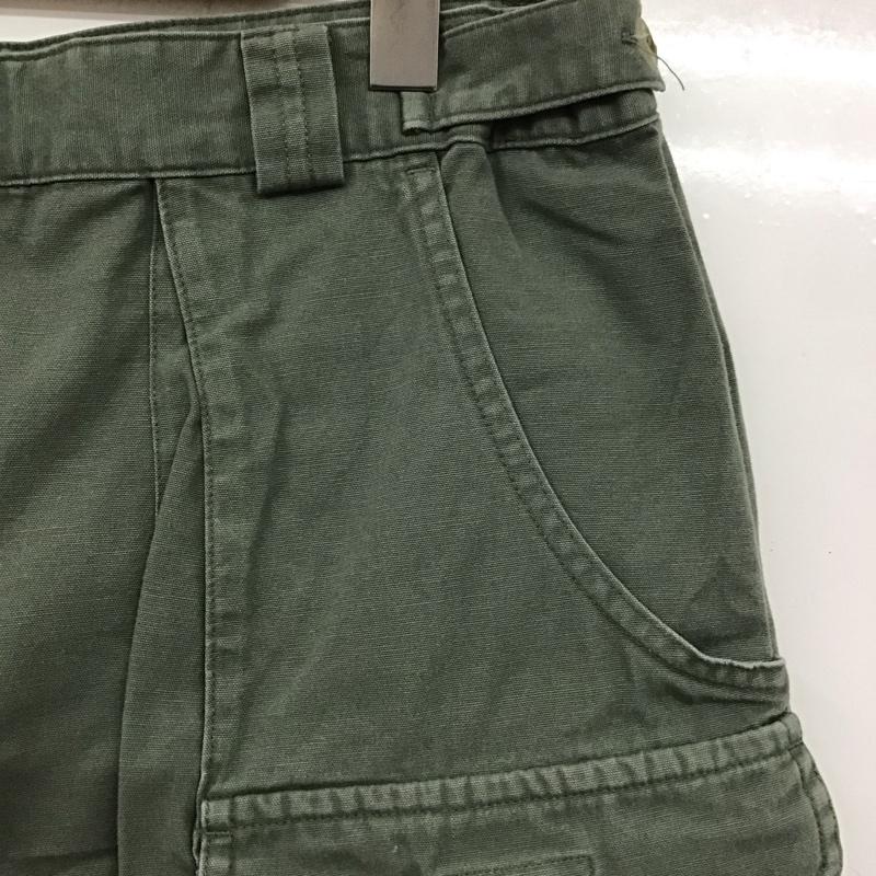 コロンビア Columbia パンツ ショートパンツ AM4030 カーゴパンツ ワークパンツ 36 ロゴ、文字 カーキ / カーキ /  メンズ USED 古着 中古 10139453