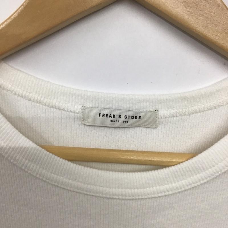 フリークスストア FREAK S STORE Tシャツ 半袖 241-32106 ミニハート刺繍Tシャツ クルーネック FREE 総柄 白 / ホワイト /  レディース USED 古着 中古 10133723
