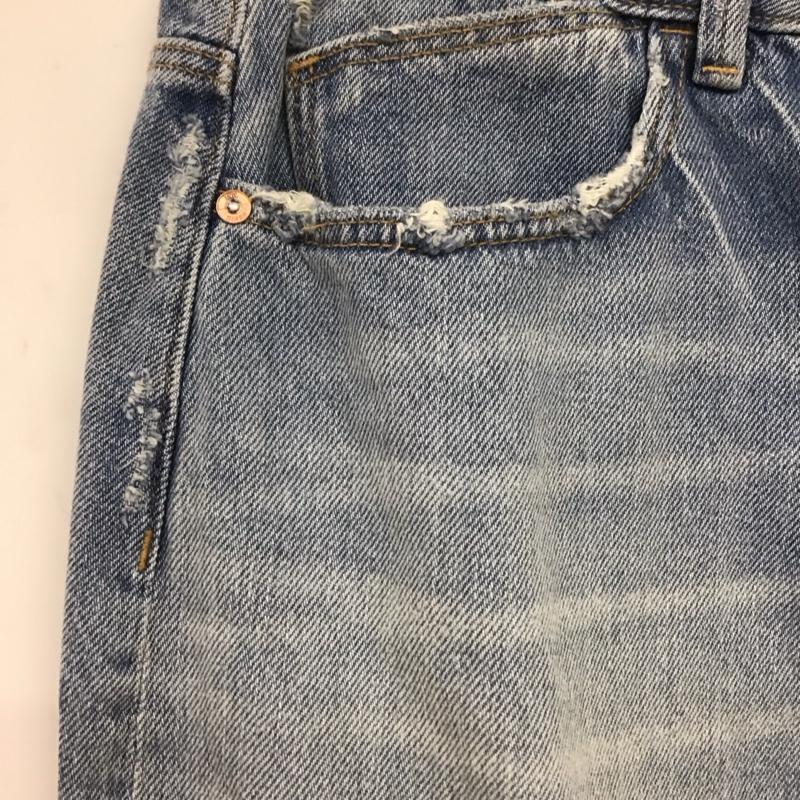 ザラ ZARA スカート ひざ丈スカート デニム タイト S 無地 水色 / ライトブルー /  レディース USED 古着 中古 10148428