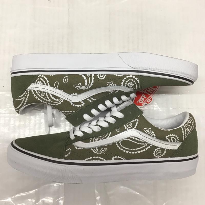 バンズ VANS スニーカー スニーカー 751505 OLD SKOOL 27cm 27.0cm 総柄 カーキ / カーキ /  メンズ USED 古着 中古 10115663