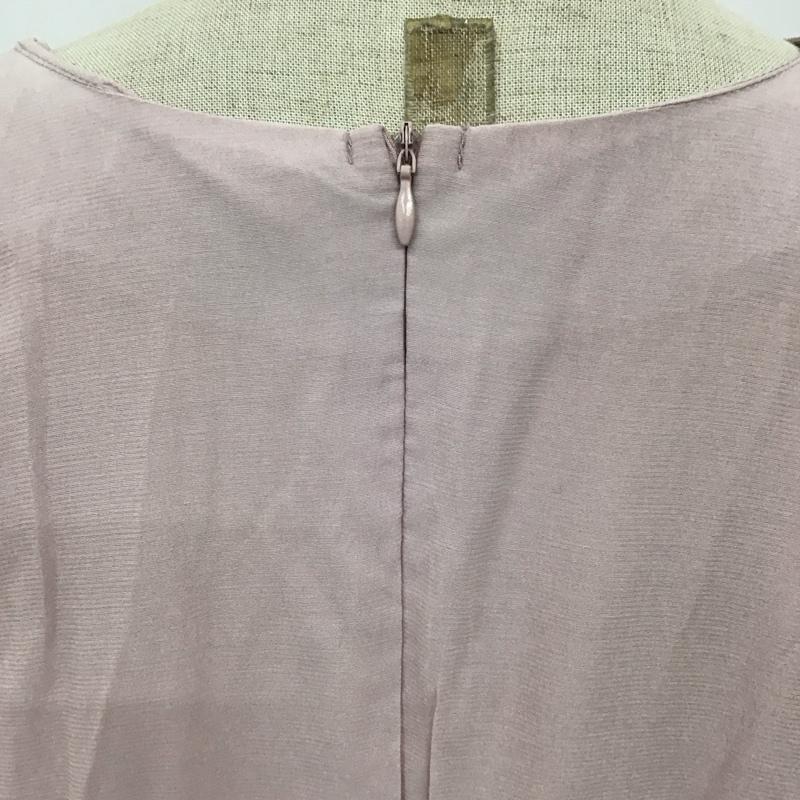 メルロープリュス merlot plus ワンピース ロングスカート 半袖 Vネック 無地 桃 / ピンク /  レディース USED 古着 中古 10115497