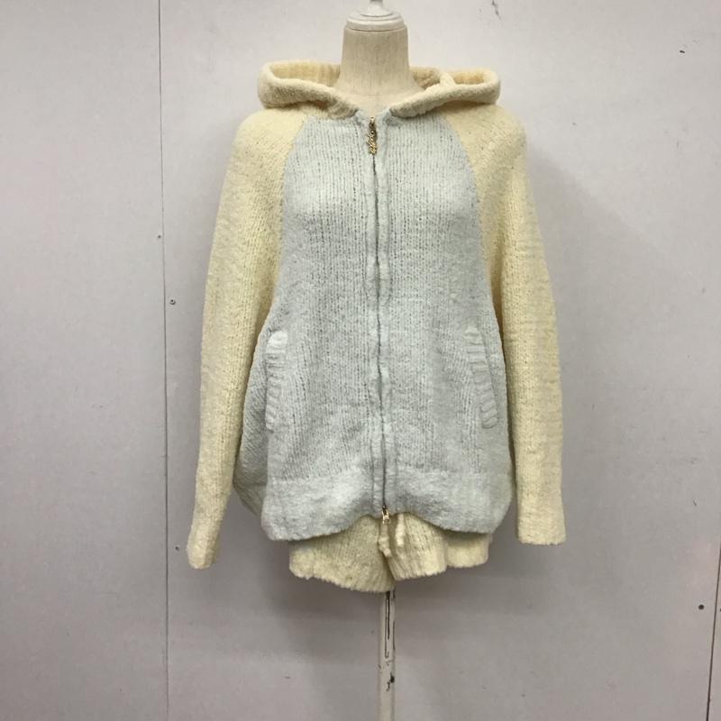 ジェラートピケ gelato pique ウェア ウェア ルームウェア パーカー ショートパンツ FREE 無地 アイボリー / アイボリー / X 水色 / ライトブルー /  レディース USED 古着 中古 10146488