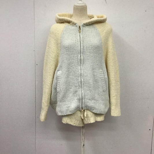 ジェラートピケ gelato pique ウェア ウェア ルームウェア パーカー ショートパンツ FREE 無地 アイボリー / アイボリー / X 水色 / ライトブルー /  レディース USED 古着 中古 10146488