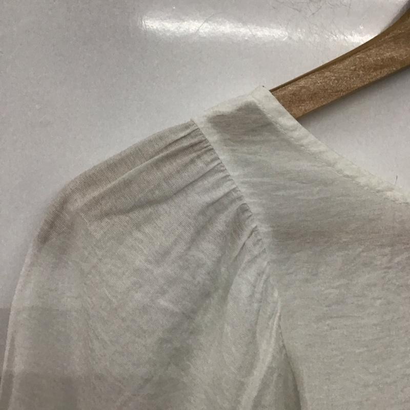 ミスティック mystic シャツ、ブラウス 長袖 長袖カットソー 無地カットソー フレアシャツ FREE 無地 白 / ホワイト /  レディース USED 古着 中古 10143776