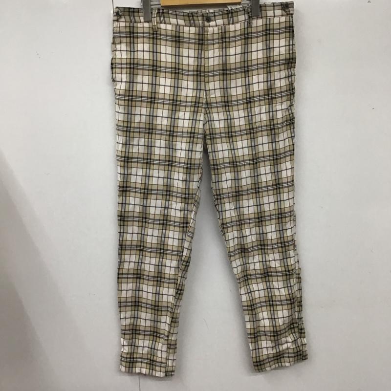 ザラ ZARA パンツ スラックス 5899 402 251 チェック 白 / ホワイト / X ベージュ / ベージュ / X 黒 / ブラック /  メンズ USED 古着 中古 10113674