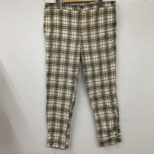 ザラ ZARA パンツ スラックス 5899 402 251 チェック 白 / ホワイト / X ベージュ / ベージュ / X 黒 / ブラック /  メンズ USED 古着 中古 10113674