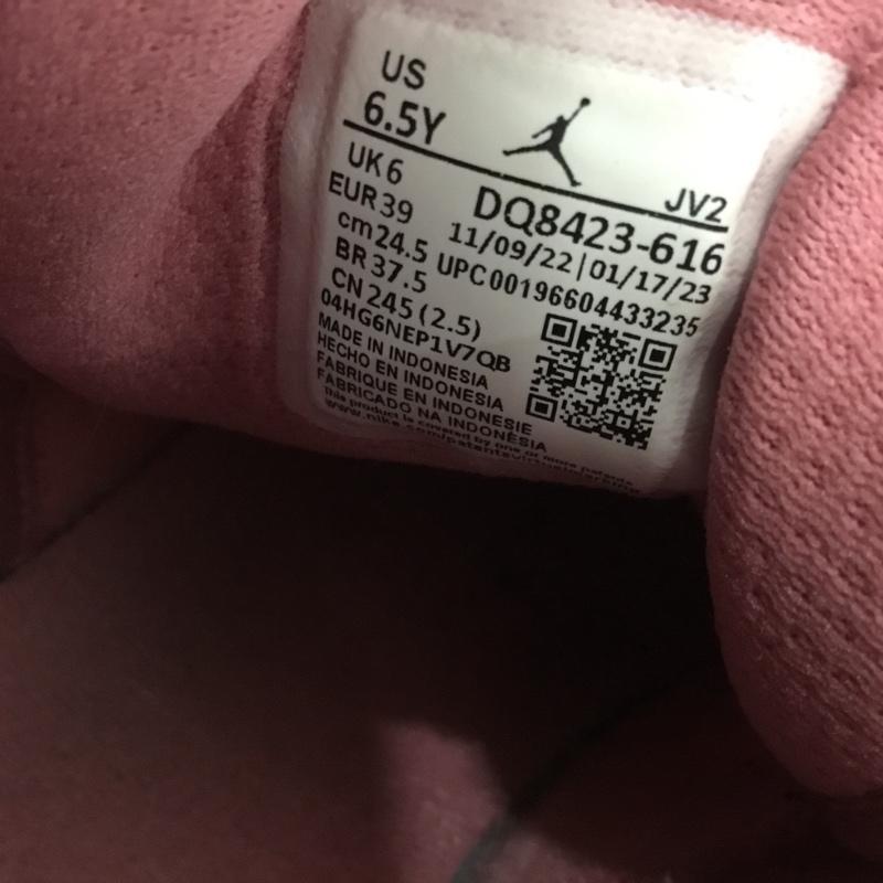 ナイキ NIKE スニーカー スニーカー DQ8423-616 AIR JORDAN 1 MID SE GS 24.5cm 24.5cm ロゴ、文字 白 / ホワイト / X 桃 / ピンク /  レディース USED 古着 中古 10138333
