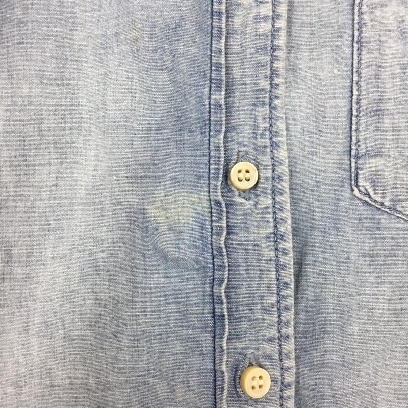 レミ レリーフ REMI RELIEF シャツ、ブラウス 長袖 長袖シャツ カラーシャツ ポケットシャツ 長袖カットソー デニムシャツ XS 無地 インディゴ / インディゴ /  メンズ USED 古着 中古 10117711