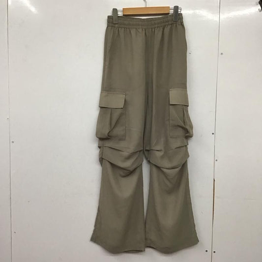 エックスガール X-girl パンツ ワークパンツ、ペインターパンツ シフォンワークパンツ ワイドパンツ S ロゴ、文字 ベージュ / ベージュ /  レディース USED 古着 中古 10145184