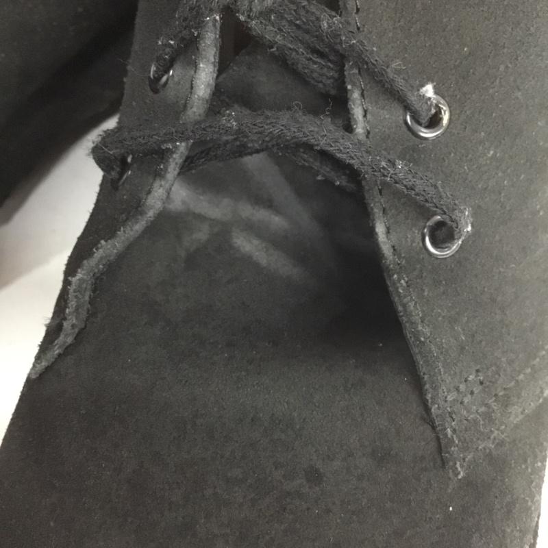 クラークス Clarks ブーツ ショートブーツ 60934281 デザートブーツ UK7.5 US：8.5 無地 黒 / ブラック /  メンズ USED 古着 中古 10140025