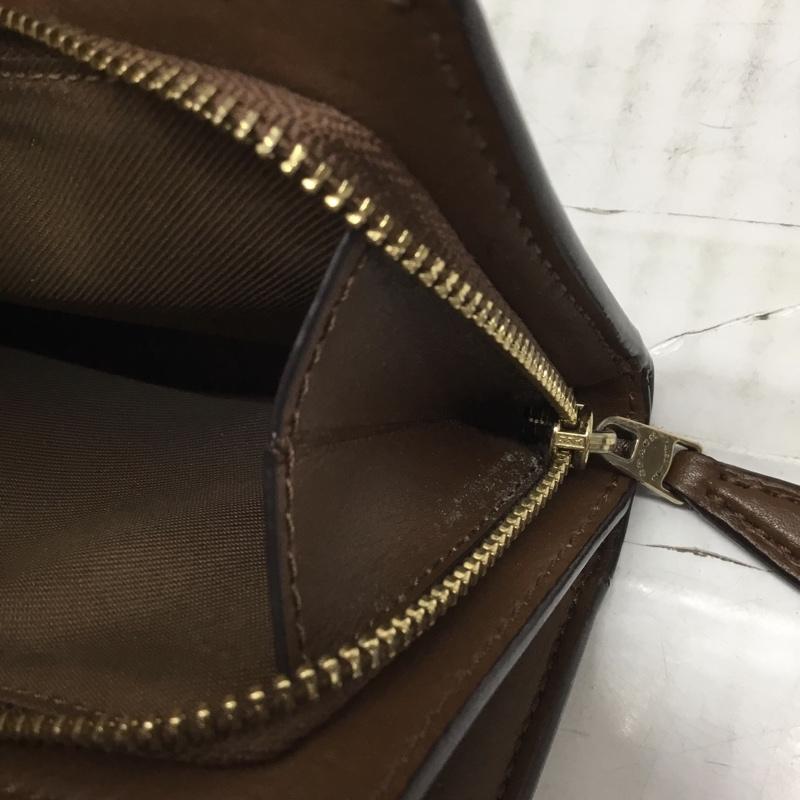 コーチ COACH 財布 二つ折り シグネチャー ロゴ、文字 茶 / ブラウン /  レディース USED 古着 中古 10109864