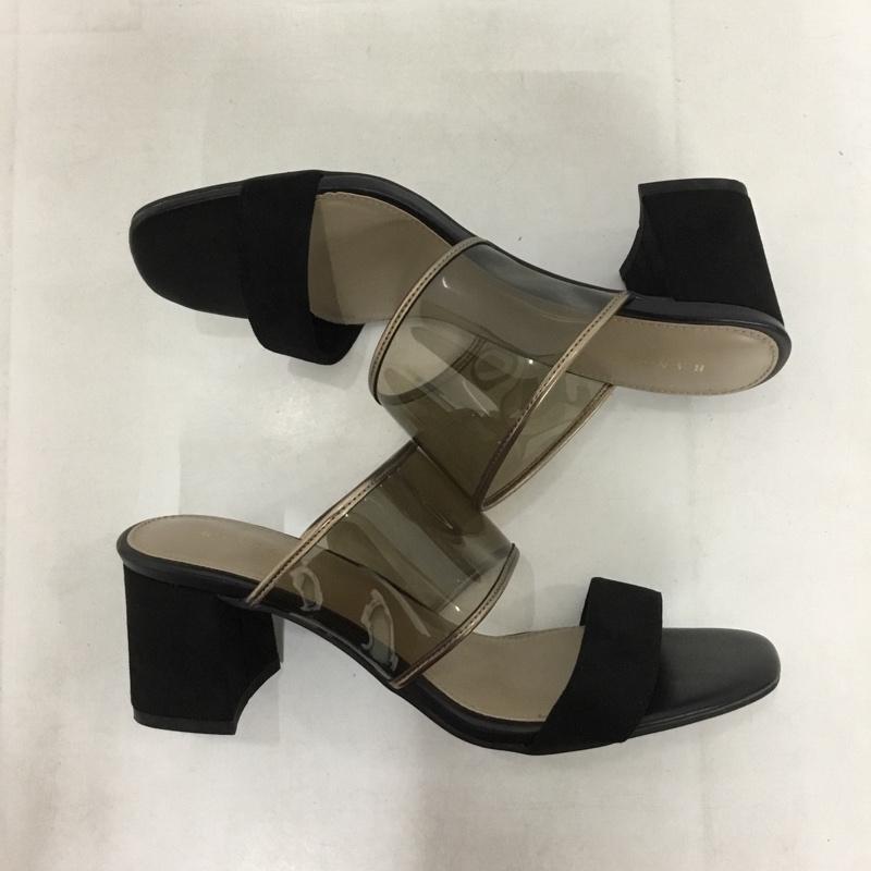 ランダ RANDA サンダル サンダル クリアミュールサンダル L 無地 黒 / ブラック /  レディース USED 古着 中古 10144835