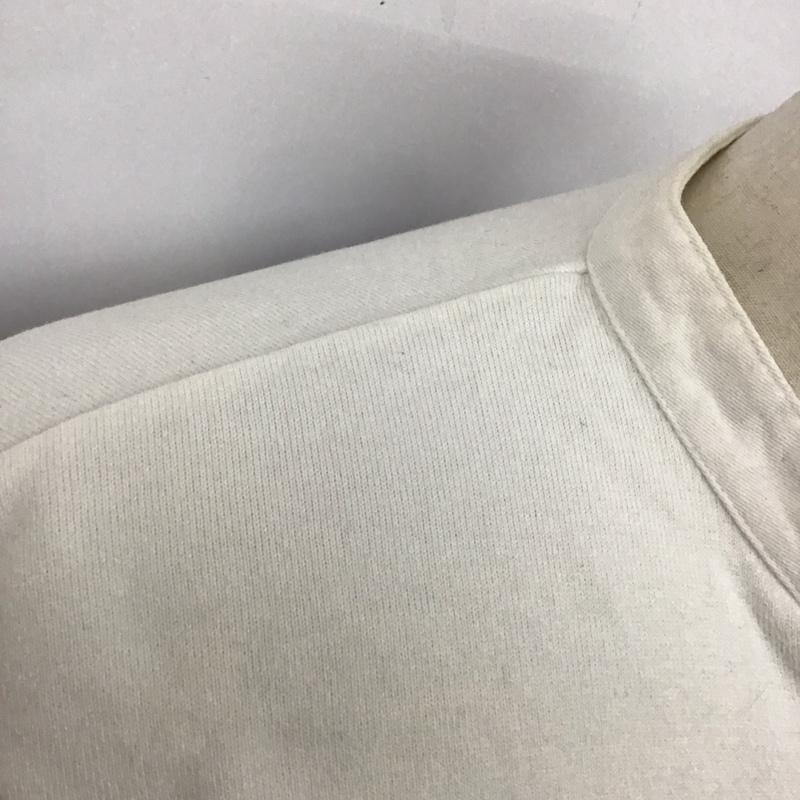 アヴィレックス AVIREX カットソー 半袖 半袖カットソー ヘンリーネックカットソー L ロゴ、文字 白 / ホワイト /  メンズ USED 古着 中古 10125733