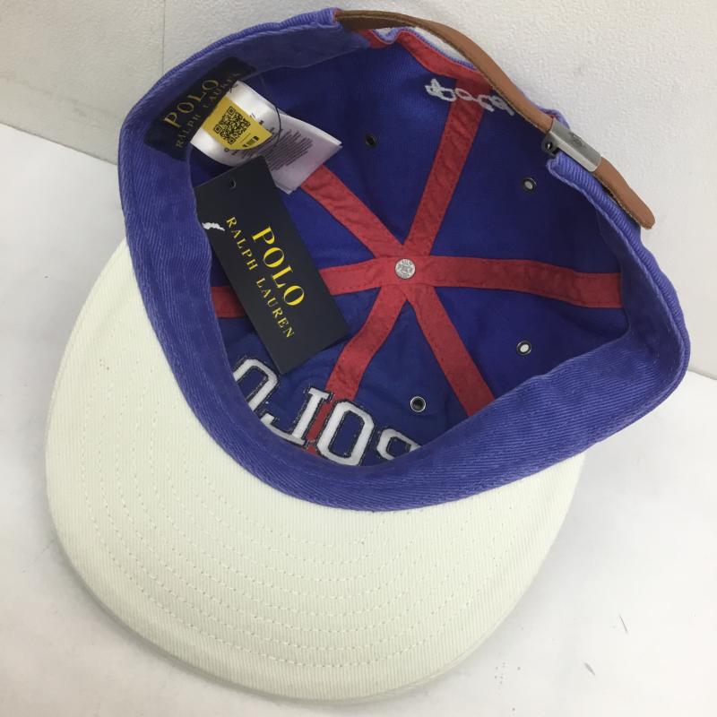 ポロラルフローレン POLO RALPH LAUREN 帽子 キャップ ロゴ コットン チノ ボール キャップ タグ付 ロゴ、文字 青 / ブルー /  メンズ USED 古着 中古 10108206