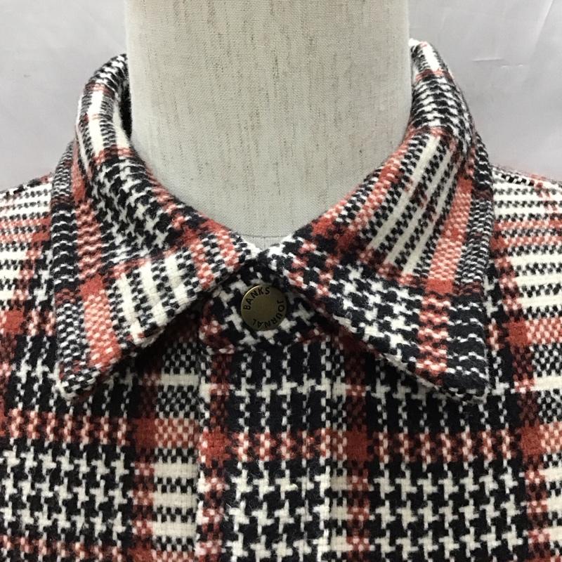 バンクスジャーナル BANKS JOURNAL シャツ、ブラウス 長袖 L チェック 黒 / ブラック / X オフホワイト / オフホワイト / X 赤 / レッド /  メンズ USED 古着 中古 10121203