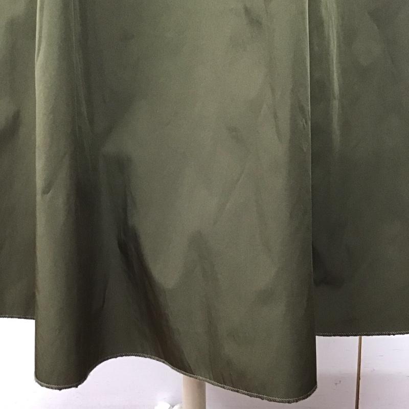 ザラ ZARA スカート ロングスカート XS 無地 カーキ / カーキ /  レディース USED 古着 中古 10124877