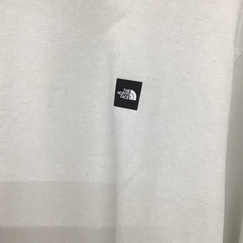 ザノースフェイス THE NORTH FACE カットソー 長袖 nt32254 長袖Tシャツ クルーネック L ロゴ、文字 白 / ホワイト /  メンズ USED 古着 中古 10150603
