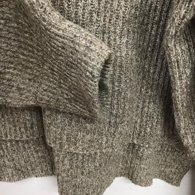 ランドワーズ LANDWARDS ニット、セーター 長袖 Audrey and John Wad セーラーカラー ナイロンウール FREE 無地 茶 / ブラウン /  レディース USED 古着 中古 10146404