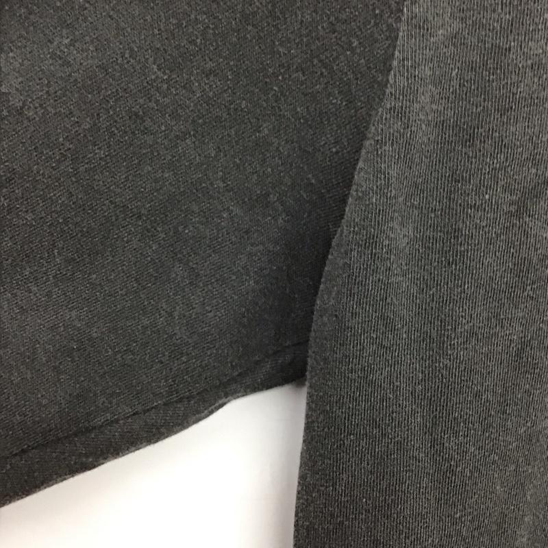 トゥデイエディション TODAY edition カットソー 長袖 長袖カットソー プリントカットソー クルーネック M ロゴ、文字 ダークグレー / ダークグレー /  メンズ USED 古着 中古 10150899