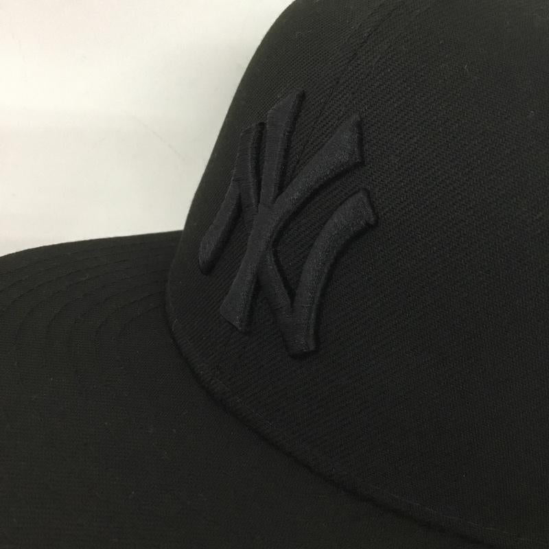 ニューエラ NEW ERA 帽子 キャップ NY 59FIFTY MLB 55.8cm ロゴ、文字 黒 / ブラック /  メンズ USED 古着 中古 10124617