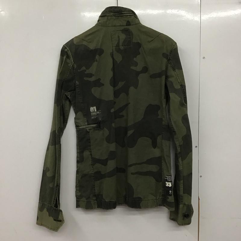 ジースターロゥ G-STAR RAW ジャケット、上着 ジャケット、ブレザー ジップアップジャケット アウター ミリタリージャケット S カモフラージュ柄・迷彩 マルチカラー / マルチカラー /  メンズ USED 古着 中古 10145628