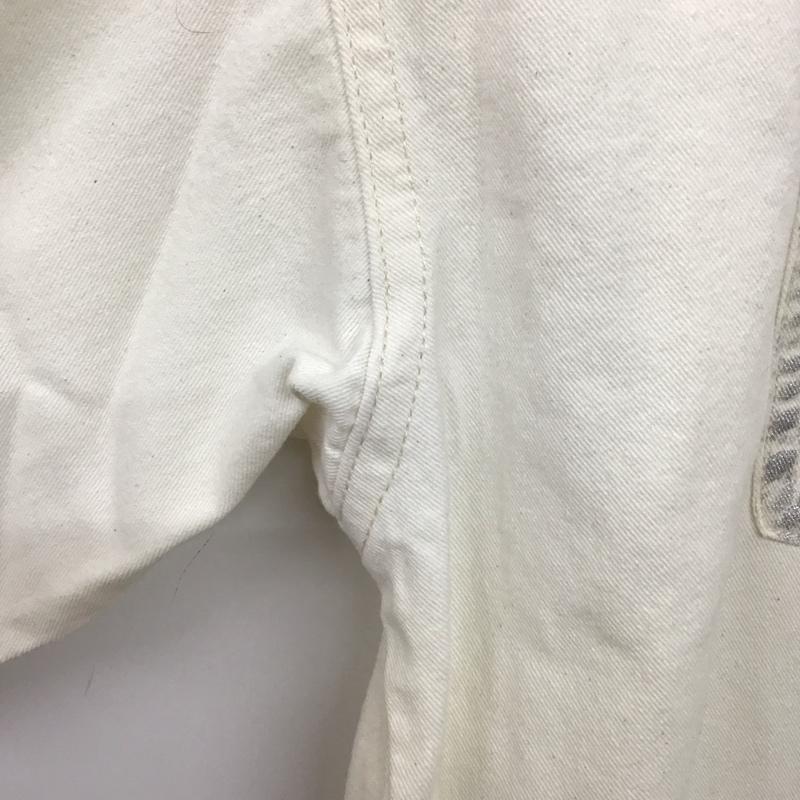 ページボーイ PAGEBOY シャツ、ブラウス 長袖 PB460001TS ハクプリントデニムルーズ シャツ FREE  白 / ホワイト /  レディース USED 古着 中古 10139854