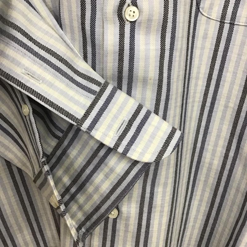 ランバン LANVIN シャツ、ブラウス 長袖 長袖シャツ ストライプシャツ カラーシャツ L ストライプ マルチカラー / マルチカラー /  メンズ USED 古着 中古 10128645