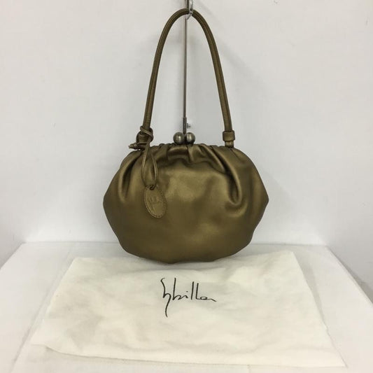 シビラ SYBILLA ハンドバッグ ハンドバッグ がま口 ワンショルダー 無地 金 / ゴールド /  レディース USED 古着 中古 10134775