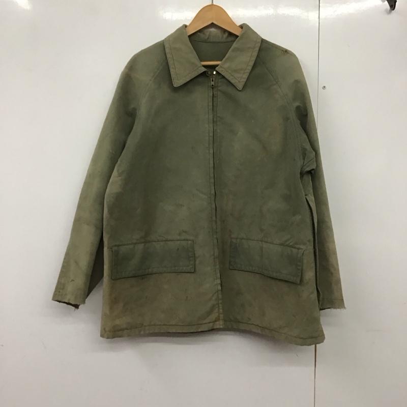 古着 USED ジャケット、上着 ジャケット、ブレザー ジップアップジャケット アウター 古着 ミリタリージャケット 無地 カーキ / カーキ /  メンズ USED 古着 中古 10140901
