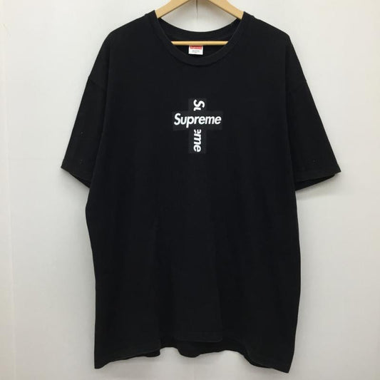 シュプリーム Supreme Tシャツ 半袖 Cross Box Logo tee XL ロゴ、文字 黒 / ブラック /  メンズ USED 古着 中古 10138860
