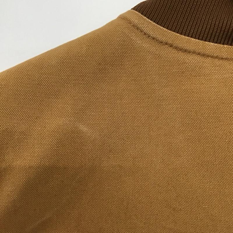 カーハート Carhartt ベスト ベスト ジップアップベスト ノースリーブカットソー アウター XL ロゴ、文字 茶 / ブラウン /  メンズ USED 古着 中古 10150661